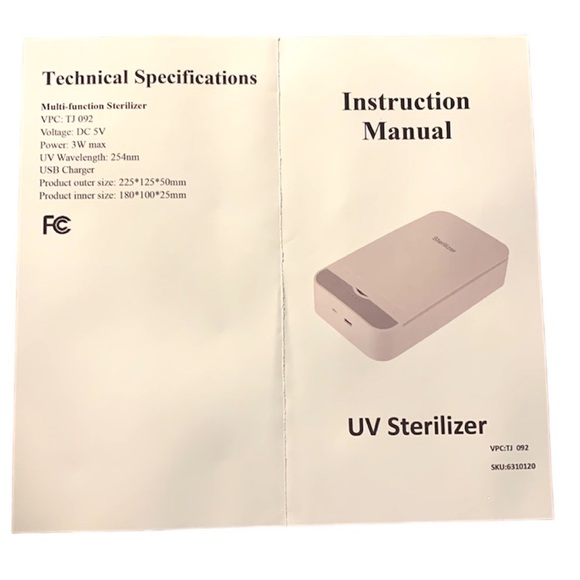 NWT UV Sterilizer & Aroma Therapy Box For Phone, Glasses, Masks & More - Picture 2 of 12